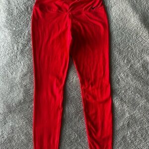 Nike Red Women's Athletic Leggings